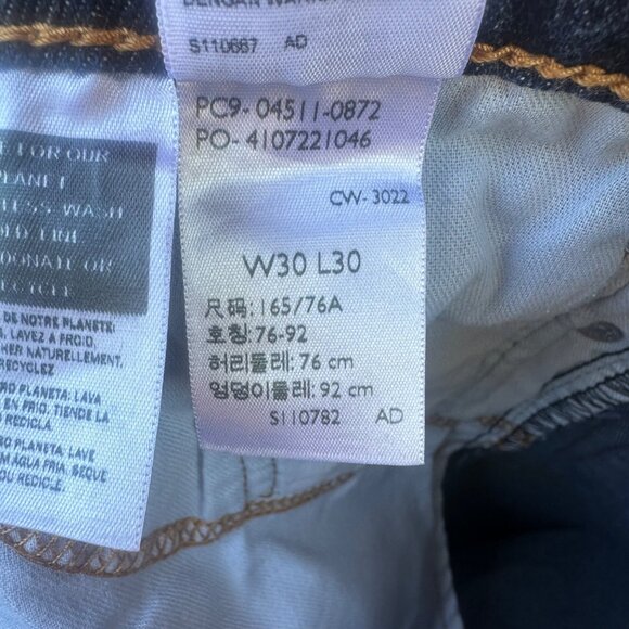 Levi's Mens 511 Dark Blue Straight Jeans Size 30x30 - Picture 2 of 13